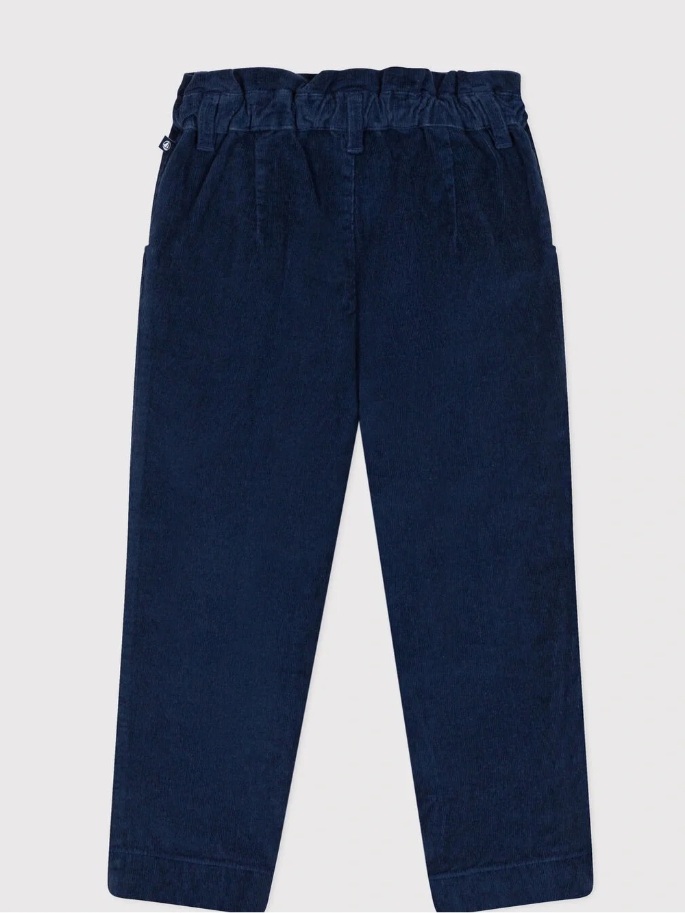 Petit Bateau Navy Velour Elastic Waist Corduroy VELVOUR Navy Blue Pants Youth 8